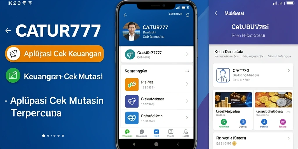 Antarmuka aplikasi Cek Mutasi CATUR777 yang ramah pengguna.
