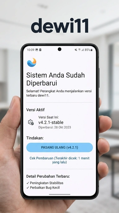 Tampilan riwayat versi dewi11